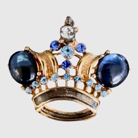 Vintage Alfred Philipe Crown Trifari Cabochon Necklace Pendant Brooch. - Picture 2 of 6